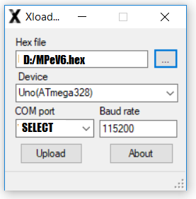 Xloader for updating MPe computer firmware