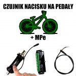 Czujnik nacisku na pedaÅ‚y do roweru elektrycznego + komputer MPe